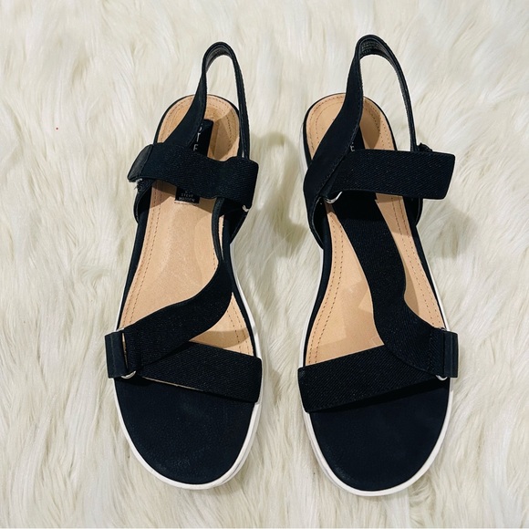 Women’s Steven by Steven Madden Gitty Wedge Black Sandals Size 8.5 US! - Picture 3 of 11